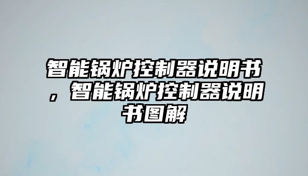 智能鍋爐控制器說明書，智能鍋爐控制器說明書圖解