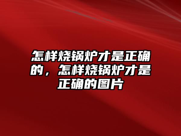 怎樣燒鍋爐才是正確的，怎樣燒鍋爐才是正確的圖片