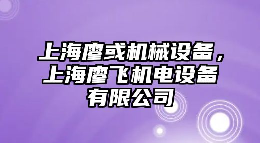 上海廖或機械設(shè)備，上海廖飛機電設(shè)備有限公司