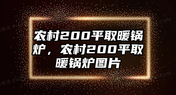 農(nóng)村200平取暖鍋爐，農(nóng)村200平取暖鍋爐圖片