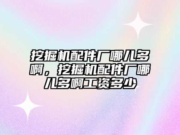 挖掘機配件廠哪兒多啊，挖掘機配件廠哪兒多啊工資多少