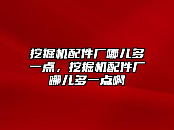 挖掘機配件廠哪兒多一點，挖掘機配件廠哪兒多一點啊