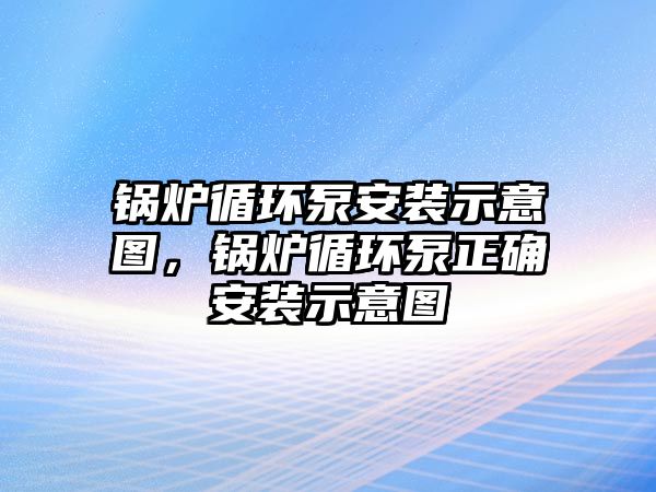 鍋爐循環(huán)泵安裝示意圖，鍋爐循環(huán)泵正確安裝示意圖