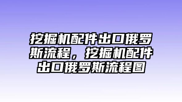 挖掘機(jī)配件出口俄羅斯流程，挖掘機(jī)配件出口俄羅斯流程圖