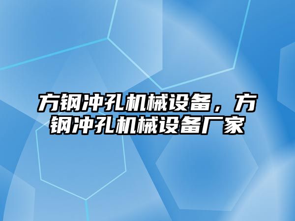 方鋼沖孔機械設(shè)備，方鋼沖孔機械設(shè)備廠家