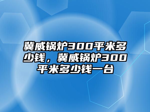 冀威鍋爐300平米多少錢，冀威鍋爐300平米多少錢一臺(tái)