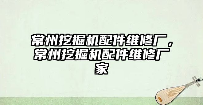 常州挖掘機(jī)配件維修廠，常州挖掘機(jī)配件維修廠家