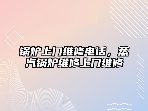 鍋爐上門維修電話，蒸汽鍋爐維修上門維修