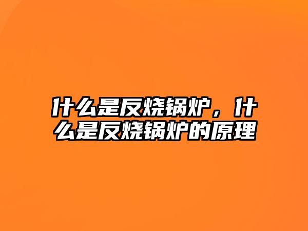 什么是反燒鍋爐，什么是反燒鍋爐的原理