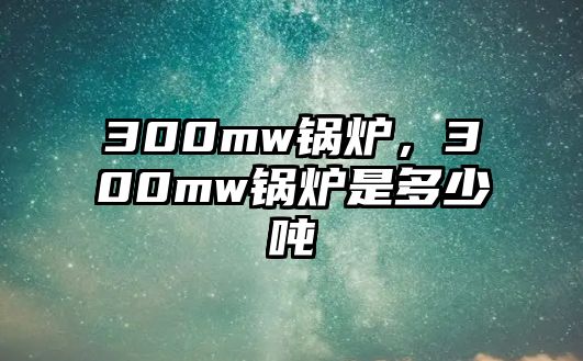 300mw鍋爐，300mw鍋爐是多少噸