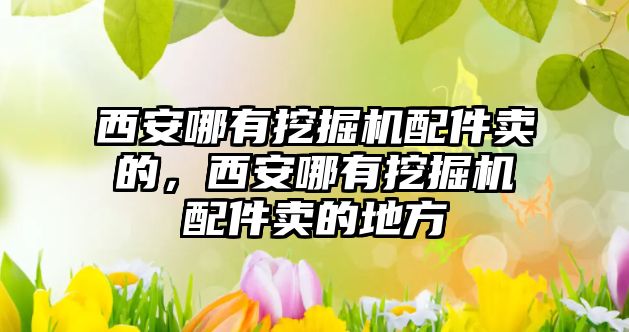 西安哪有挖掘機(jī)配件賣的，西安哪有挖掘機(jī)配件賣的地方