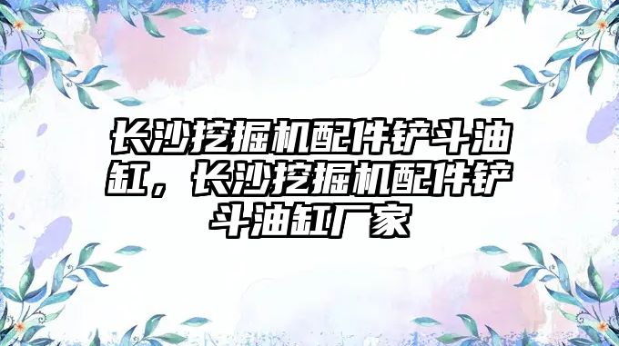 長沙挖掘機配件鏟斗油缸，長沙挖掘機配件鏟斗油缸廠家