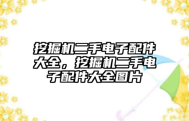 挖掘機二手電子配件大全，挖掘機二手電子配件大全圖片