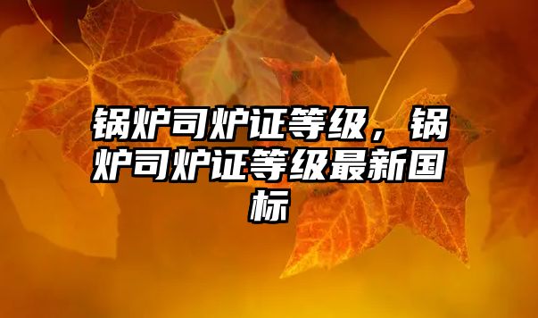 鍋爐司爐證等級(jí)，鍋爐司爐證等級(jí)最新國(guó)標(biāo)