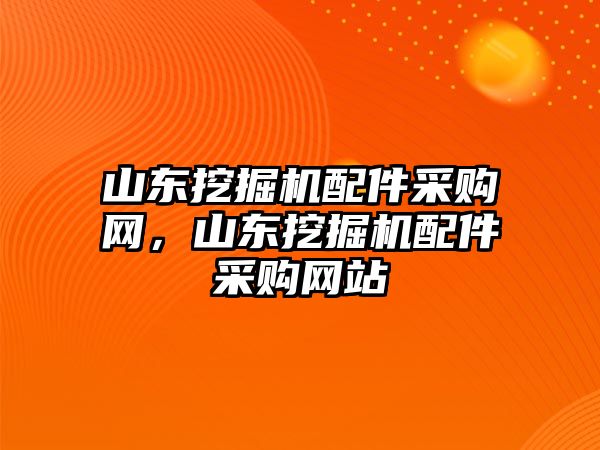 山東挖掘機(jī)配件采購網(wǎng)，山東挖掘機(jī)配件采購網(wǎng)站