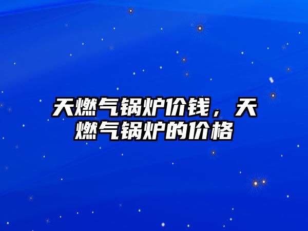 天燃?xì)忮仩t價(jià)錢，天燃?xì)忮仩t的價(jià)格