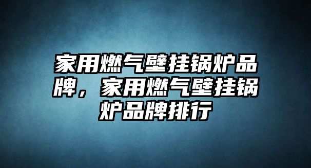 家用燃氣壁掛鍋爐品牌，家用燃氣壁掛鍋爐品牌排行