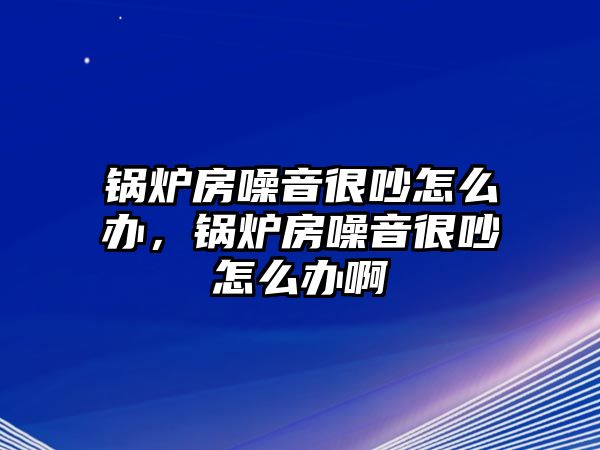 鍋爐房噪音很吵怎么辦，鍋爐房噪音很吵怎么辦啊