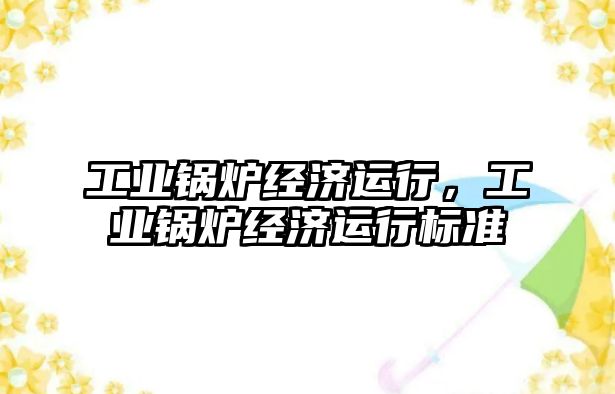 工業(yè)鍋爐經(jīng)濟運行，工業(yè)鍋爐經(jīng)濟運行標準