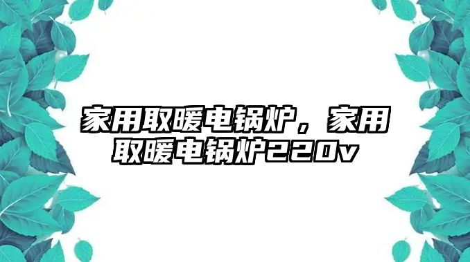 家用取暖電鍋爐，家用取暖電鍋爐220v