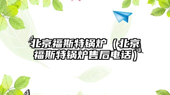 北京福斯特鍋爐（北京福斯特鍋爐售后電話(huà)）