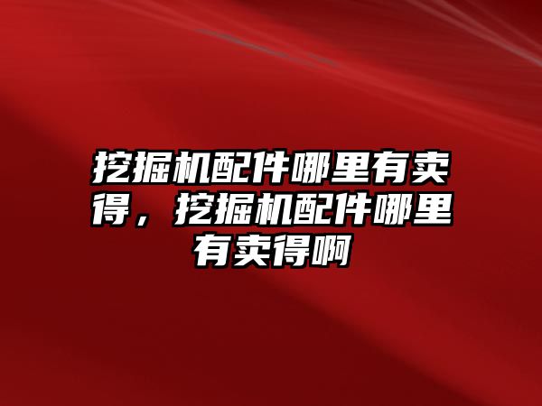 挖掘機配件哪里有賣得，挖掘機配件哪里有賣得啊