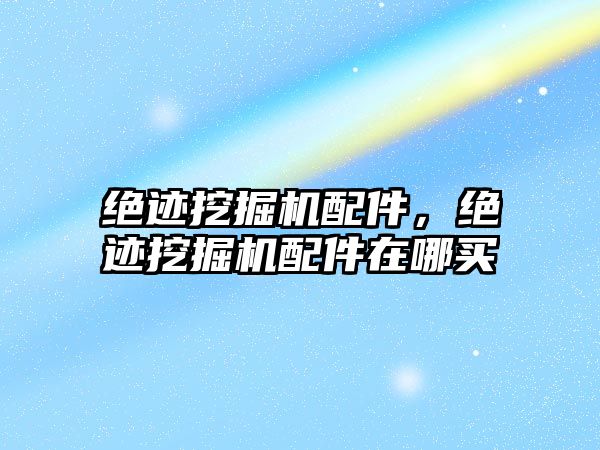 絕跡挖掘機配件，絕跡挖掘機配件在哪買