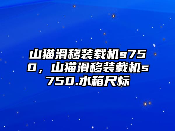 山貓滑移裝載機s750，山貓滑移裝載機s750.水箱尺標