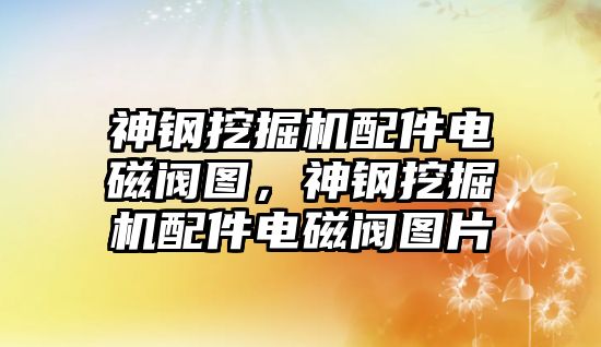 神鋼挖掘機配件電磁閥圖，神鋼挖掘機配件電磁閥圖片