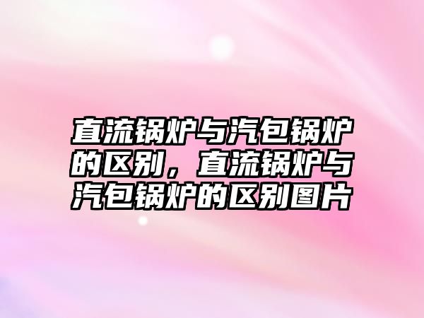 直流鍋爐與汽包鍋爐的區(qū)別，直流鍋爐與汽包鍋爐的區(qū)別圖片