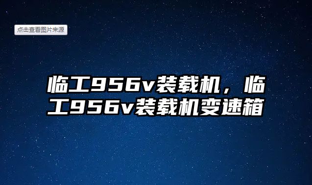 臨工956v裝載機(jī)，臨工956v裝載機(jī)變速箱