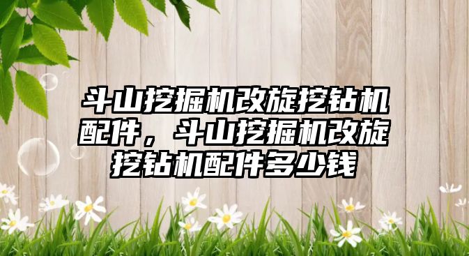 斗山挖掘機改旋挖鉆機配件，斗山挖掘機改旋挖鉆機配件多少錢