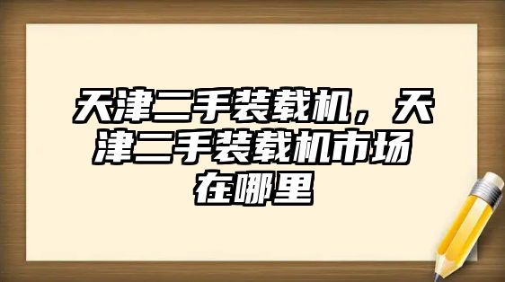 天津二手裝載機(jī)，天津二手裝載機(jī)市場(chǎng)在哪里