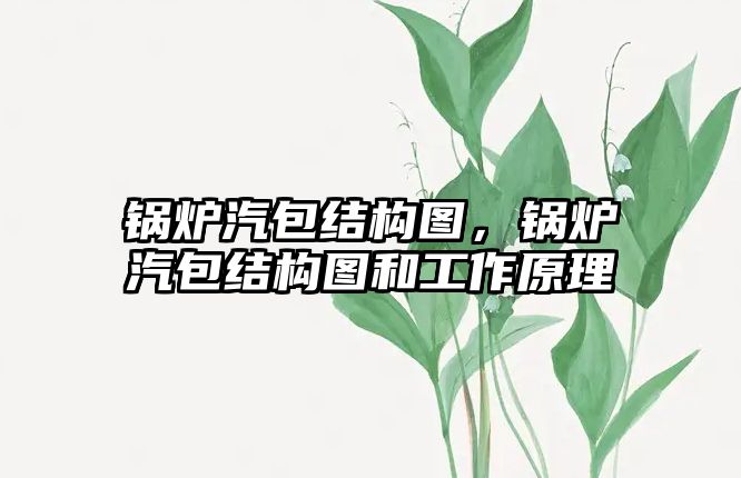 鍋爐汽包結(jié)構(gòu)圖，鍋爐汽包結(jié)構(gòu)圖和工作原理