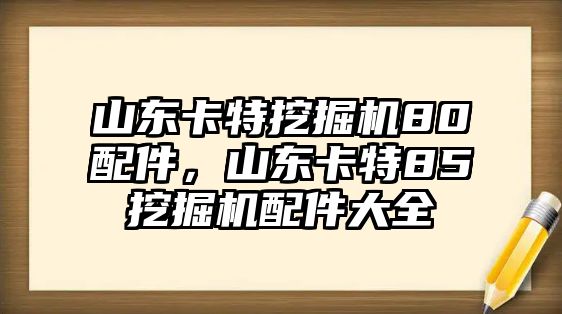 山東卡特挖掘機(jī)80配件，山東卡特85挖掘機(jī)配件大全