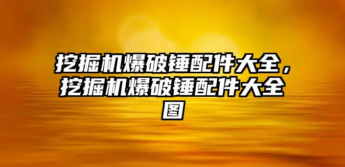 挖掘機(jī)爆破錘配件大全，挖掘機(jī)爆破錘配件大全圖