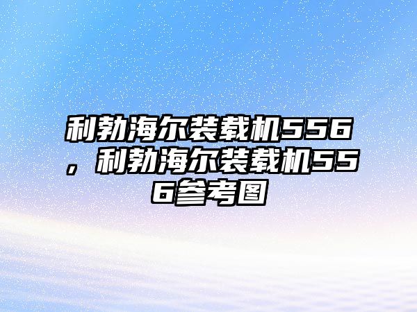 利勃海爾裝載機(jī)556，利勃海爾裝載機(jī)556參考圖