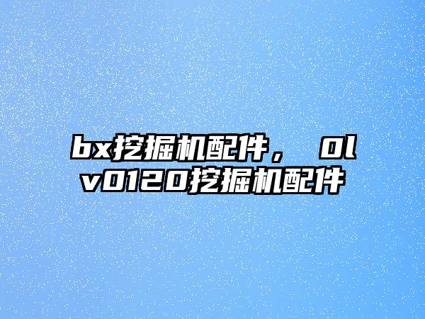 bx挖掘機配件，ⅴ0lv0120挖掘機配件