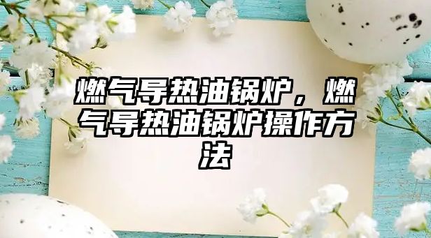 燃?xì)鈱?dǎo)熱油鍋爐，燃?xì)鈱?dǎo)熱油鍋爐操作方法