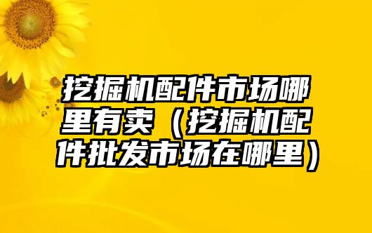 挖掘機(jī)配件市場哪里有賣（挖掘機(jī)配件批發(fā)市場在哪里）