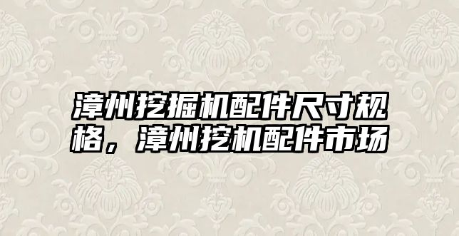 漳州挖掘機配件尺寸規(guī)格，漳州挖機配件市場