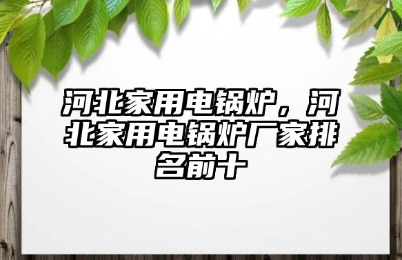 河北家用電鍋爐，河北家用電鍋爐廠家排名前十