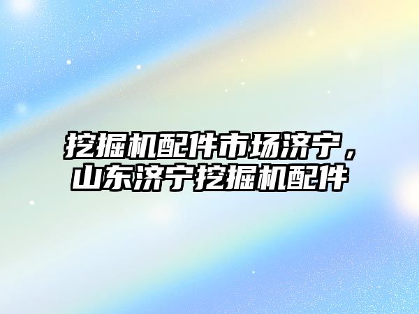 挖掘機配件市場濟寧，山東濟寧挖掘機配件