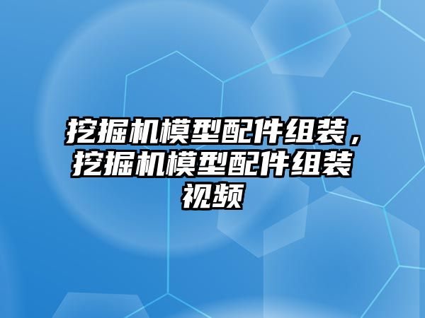 挖掘機(jī)模型配件組裝，挖掘機(jī)模型配件組裝視頻