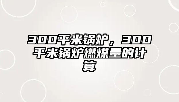 300平米鍋爐，300平米鍋爐燃煤量的計(jì)算