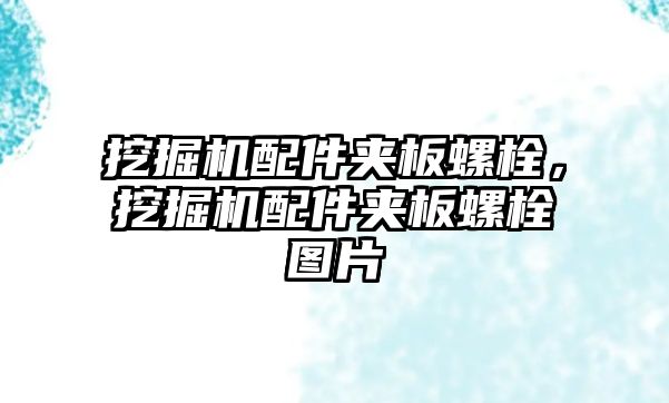 挖掘機配件夾板螺栓，挖掘機配件夾板螺栓圖片