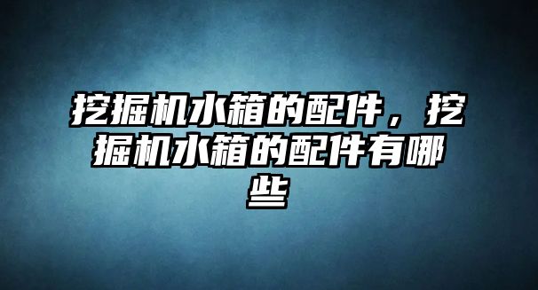 挖掘機水箱的配件，挖掘機水箱的配件有哪些