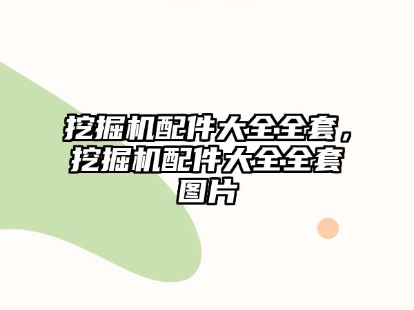 挖掘機配件大全全套，挖掘機配件大全全套圖片