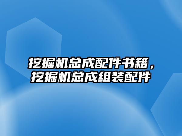 挖掘機總成配件書籍，挖掘機總成組裝配件