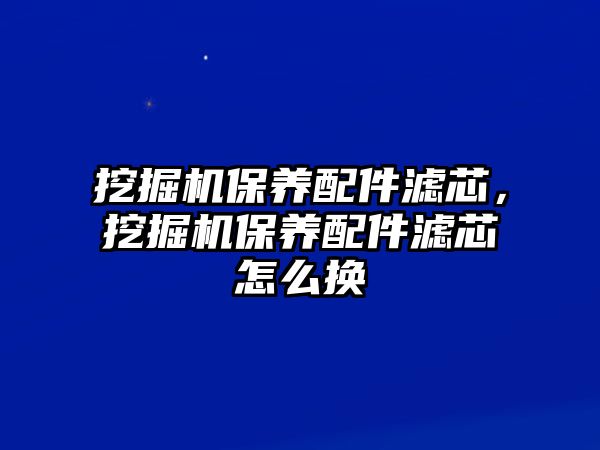 挖掘機保養(yǎng)配件濾芯，挖掘機保養(yǎng)配件濾芯怎么換